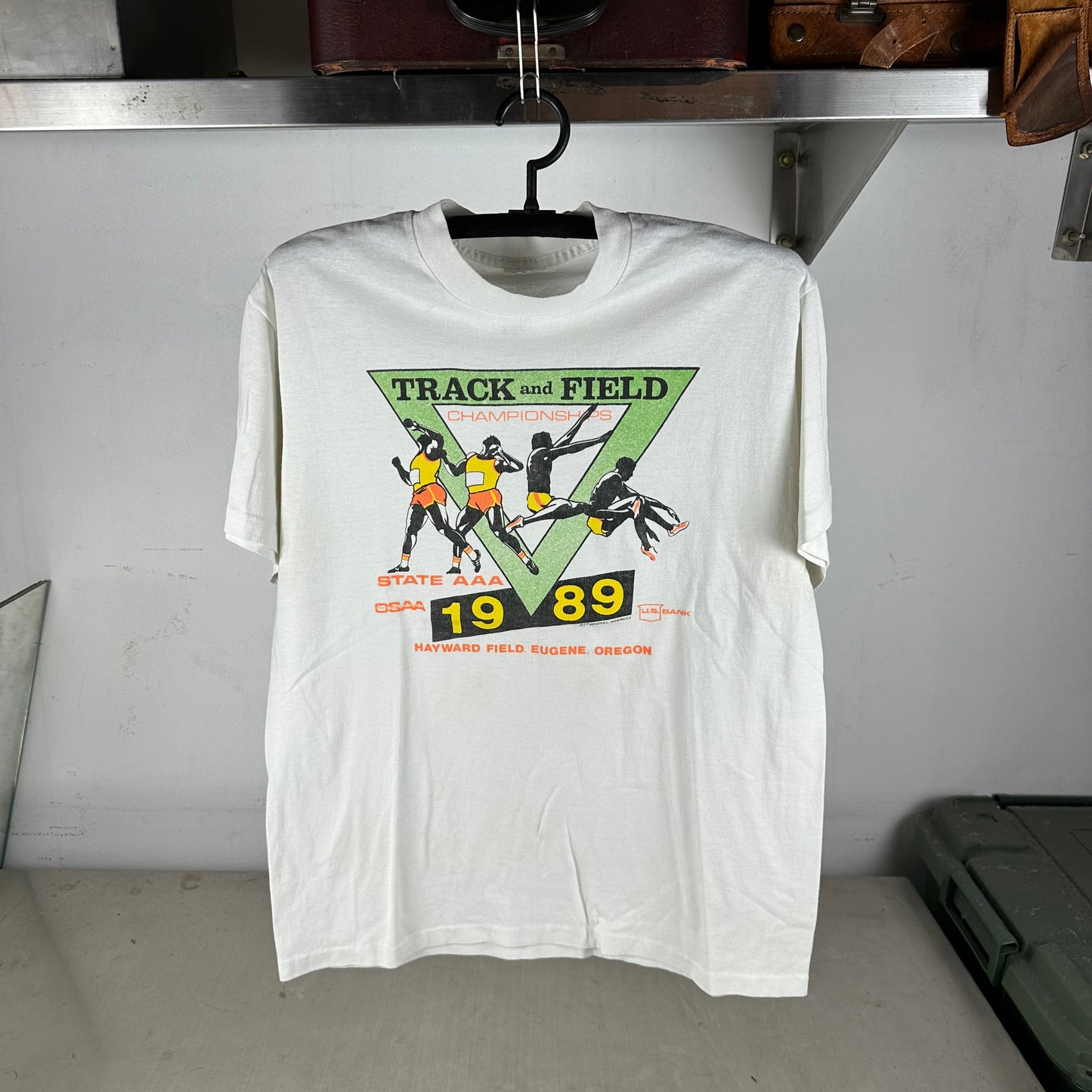 Vintage 1989 Oregon Track and Field Championships Single Stitch T-Shirt