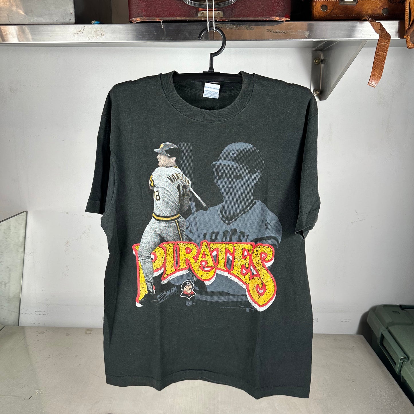 Vintage 1990 Andy Van Slyke Pittsburgh Pirates MLB Salem Sportswear T-Shirt