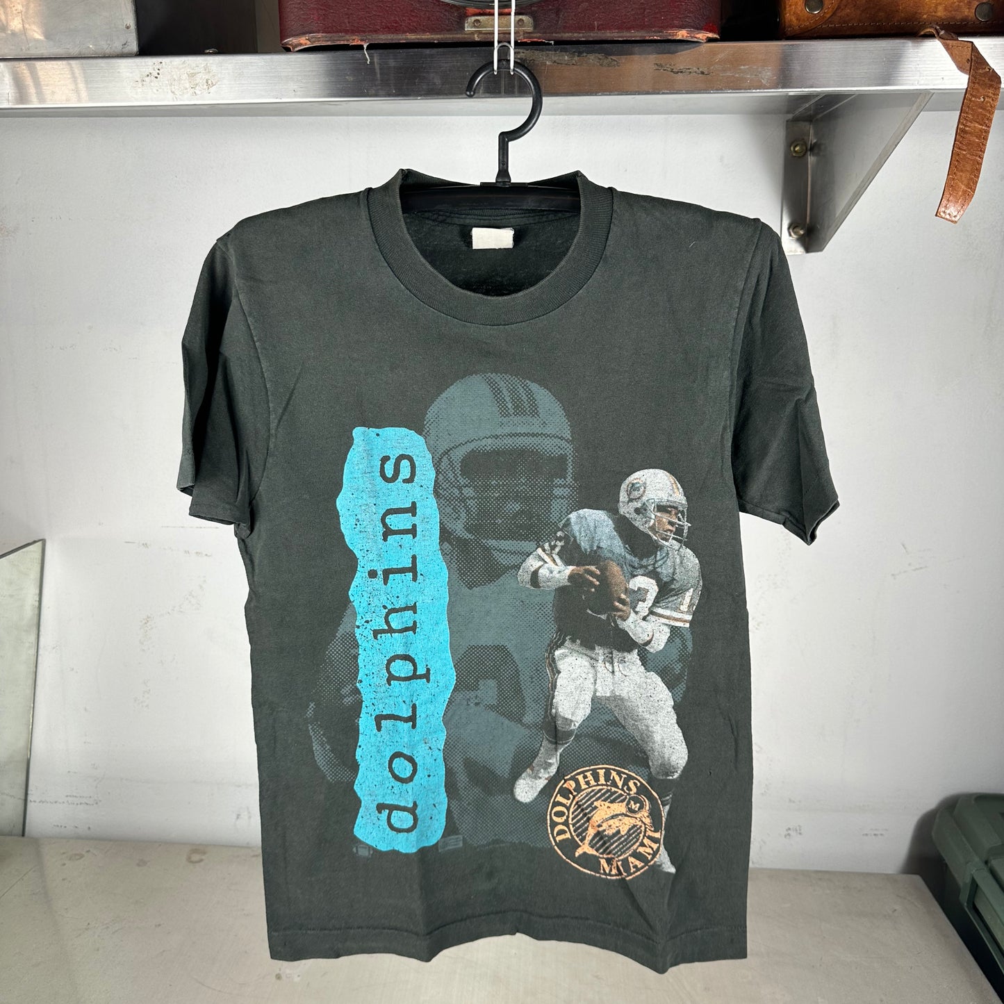 Vintage 90s Dan Marino Miami Dolphins NFL Single Stitch T-Shirt