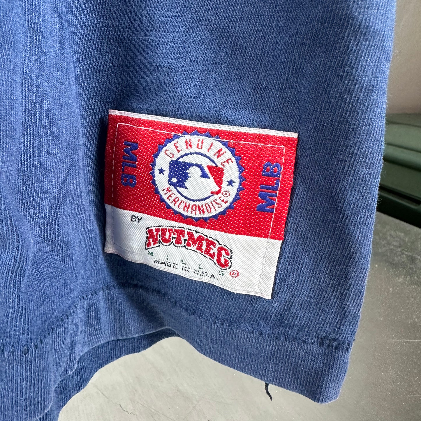 Vintage 90s Atlanta Braves Triple Threat MLB Nutmeg Single Stitch T-Shirt
