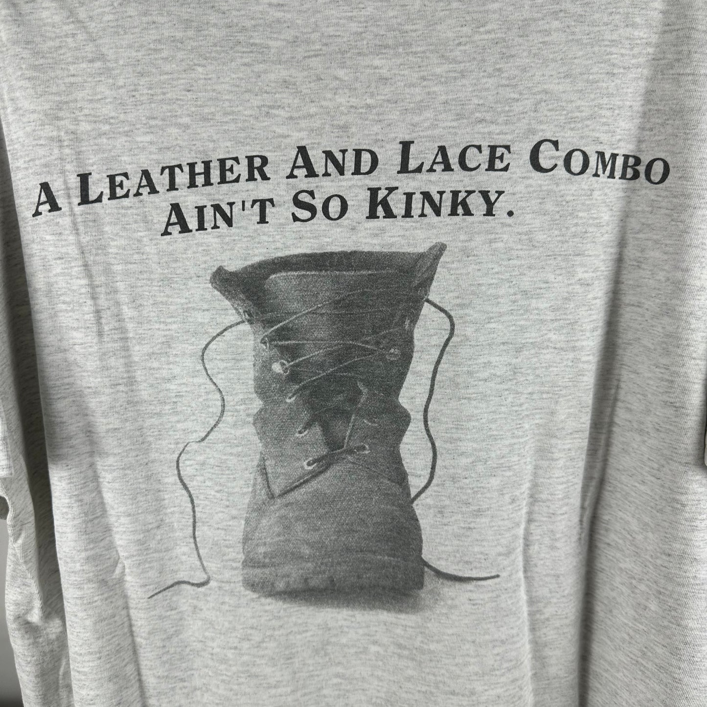 Vintage 90s Timberland A Leather and Lace Combo Ain't so Kinky Promo T-Shirt