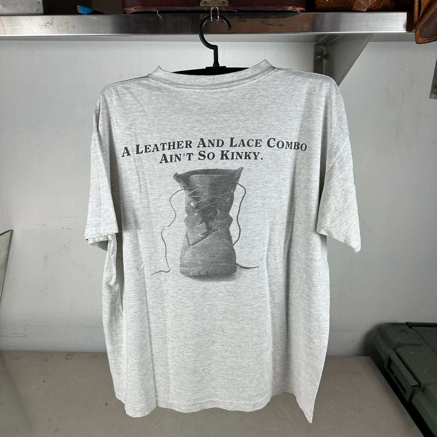 Vintage 90s Timberland A Leather and Lace Combo Ain't so Kinky Promo T-Shirt