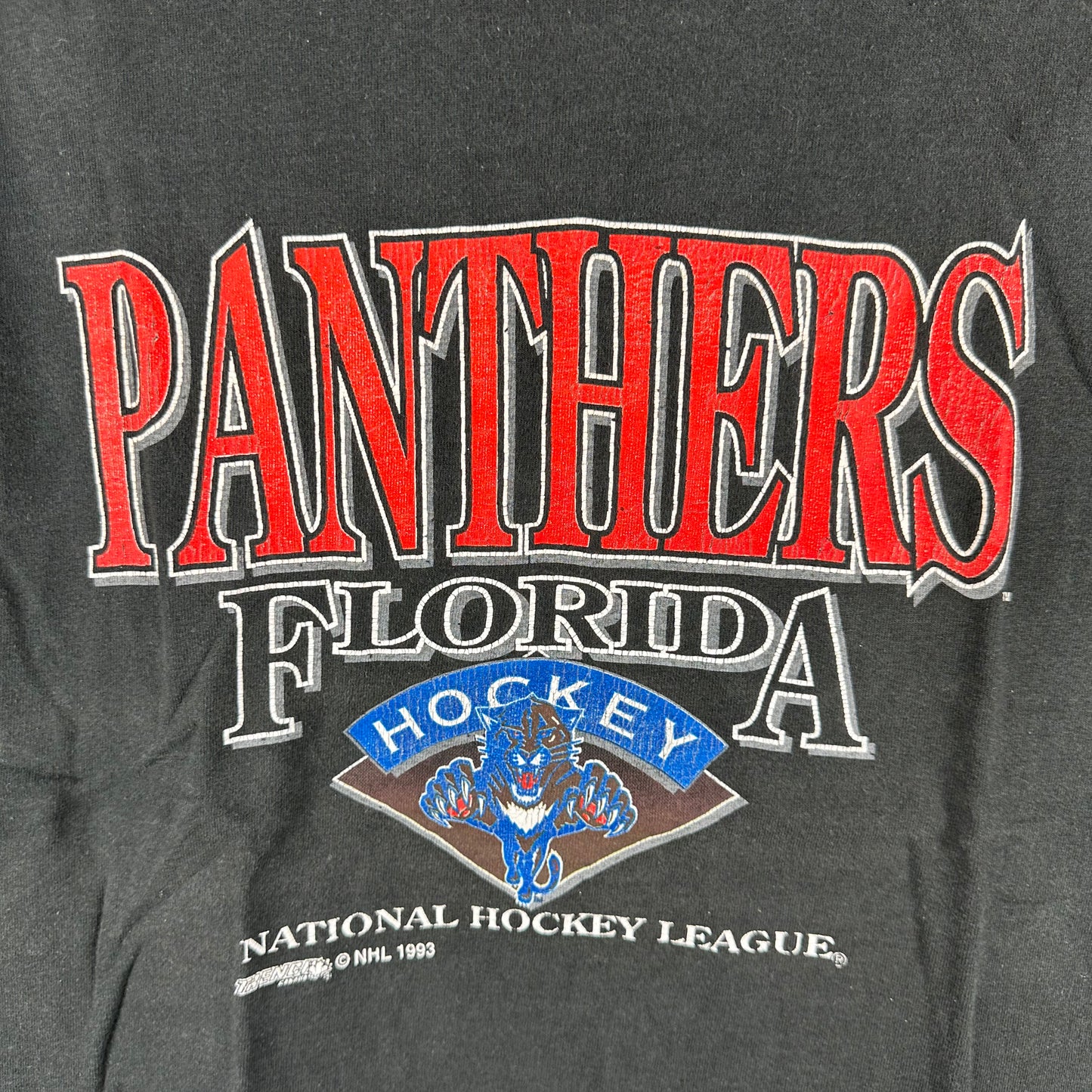 Vintage 1993 Florida Panthers Hockey NHL Single Stitch T-Shirt