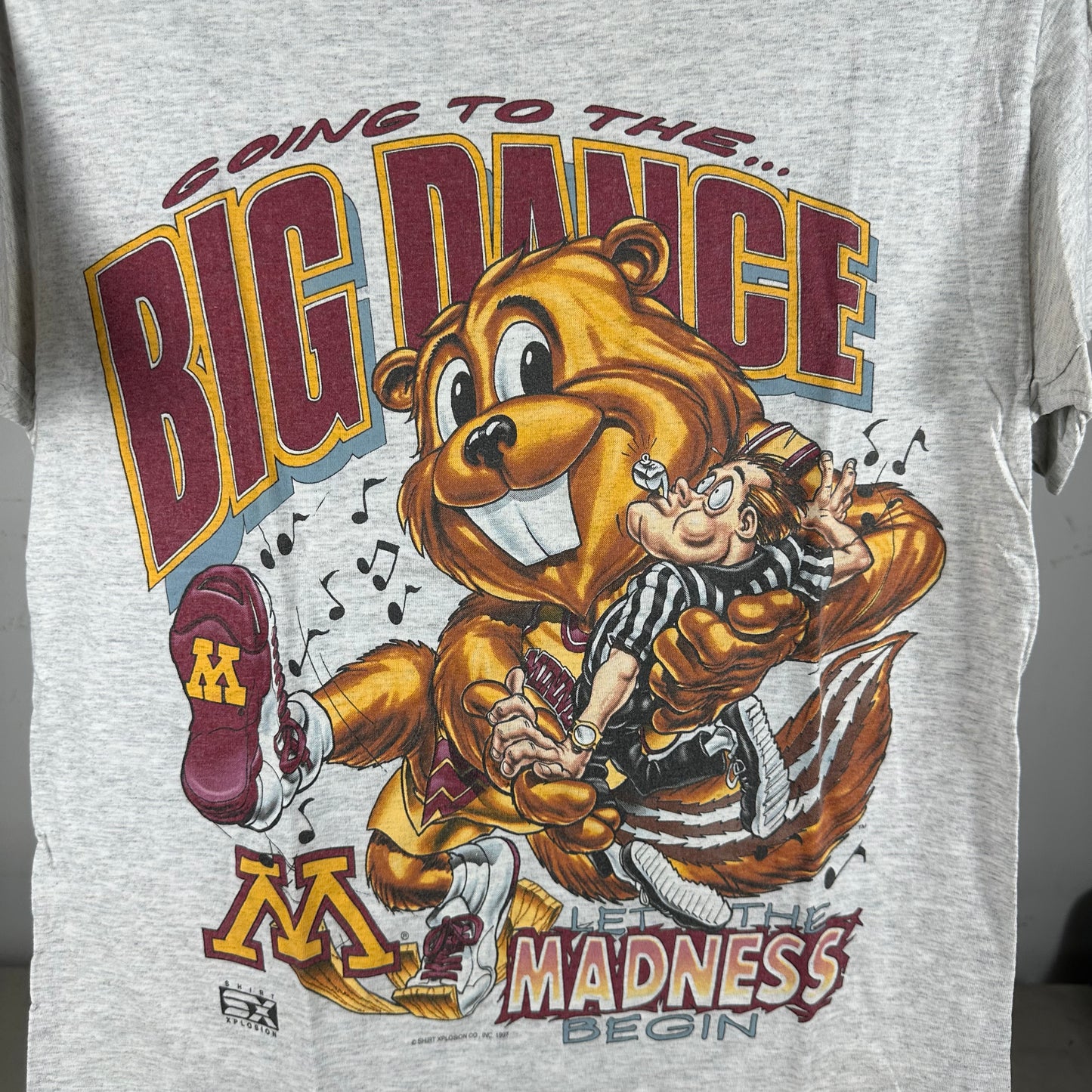 Vintage 1997 Minnesota Gophers Let the Madness Begin NCAA T-Shirt