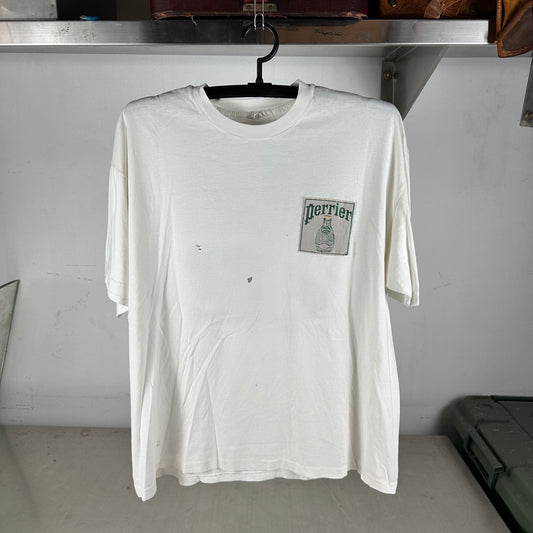 Vintage 1993 Perrier Water Tennis et Golf Promo Single Stitch Disstressed T-Shirt