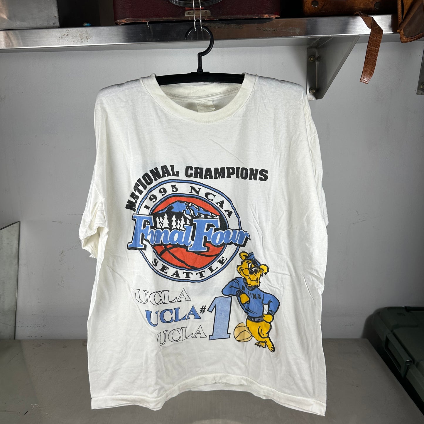Vintage 1995 UCLA Bruins NCAA National Champions Single Stitch T-Shirt