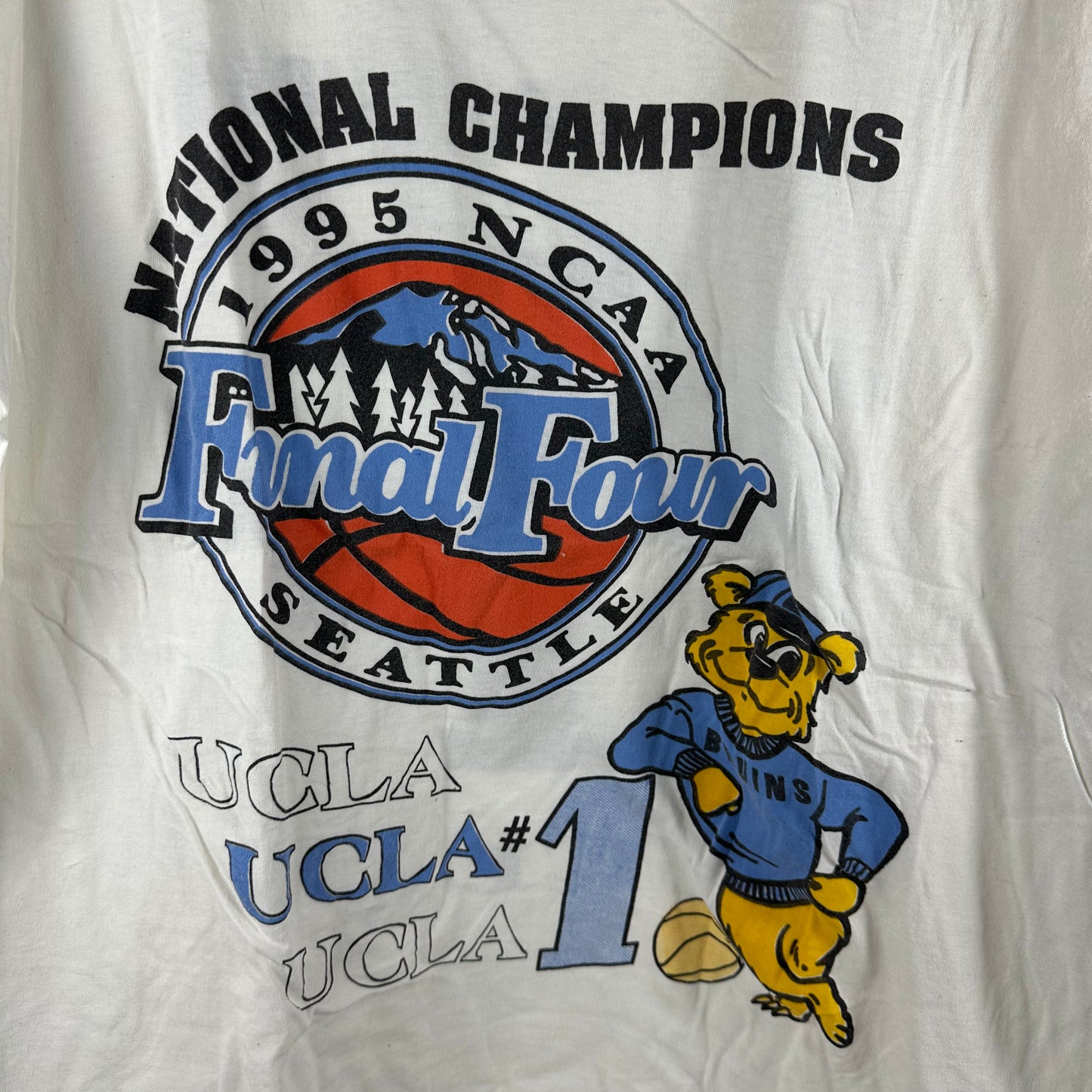 Vintage 1995 UCLA Bruins NCAA National Champions Single Stitch T-Shirt