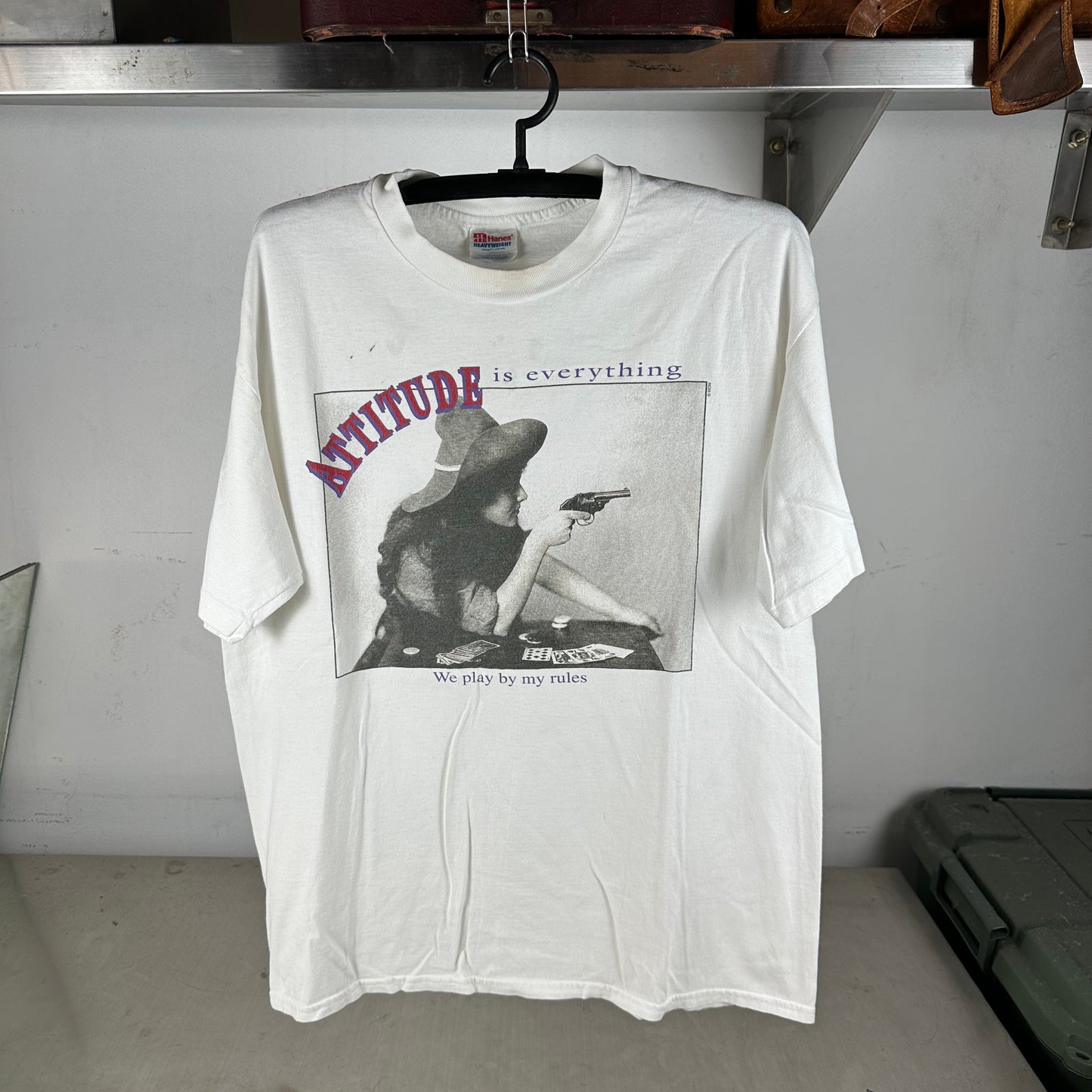 Vintage 90s Attitude is Everything We Play by my Rules Graphic T-Shirt