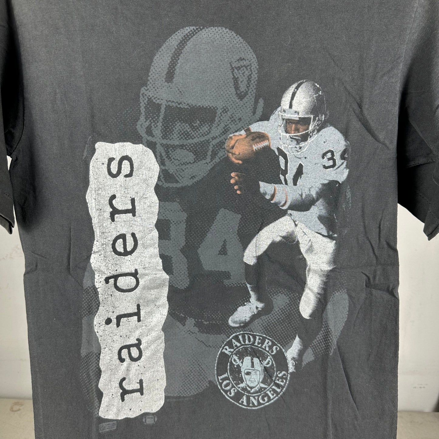 Vintage 80s Bo Jackson Los Angeles Raiders NFL Salem Sportswear T-Shirt