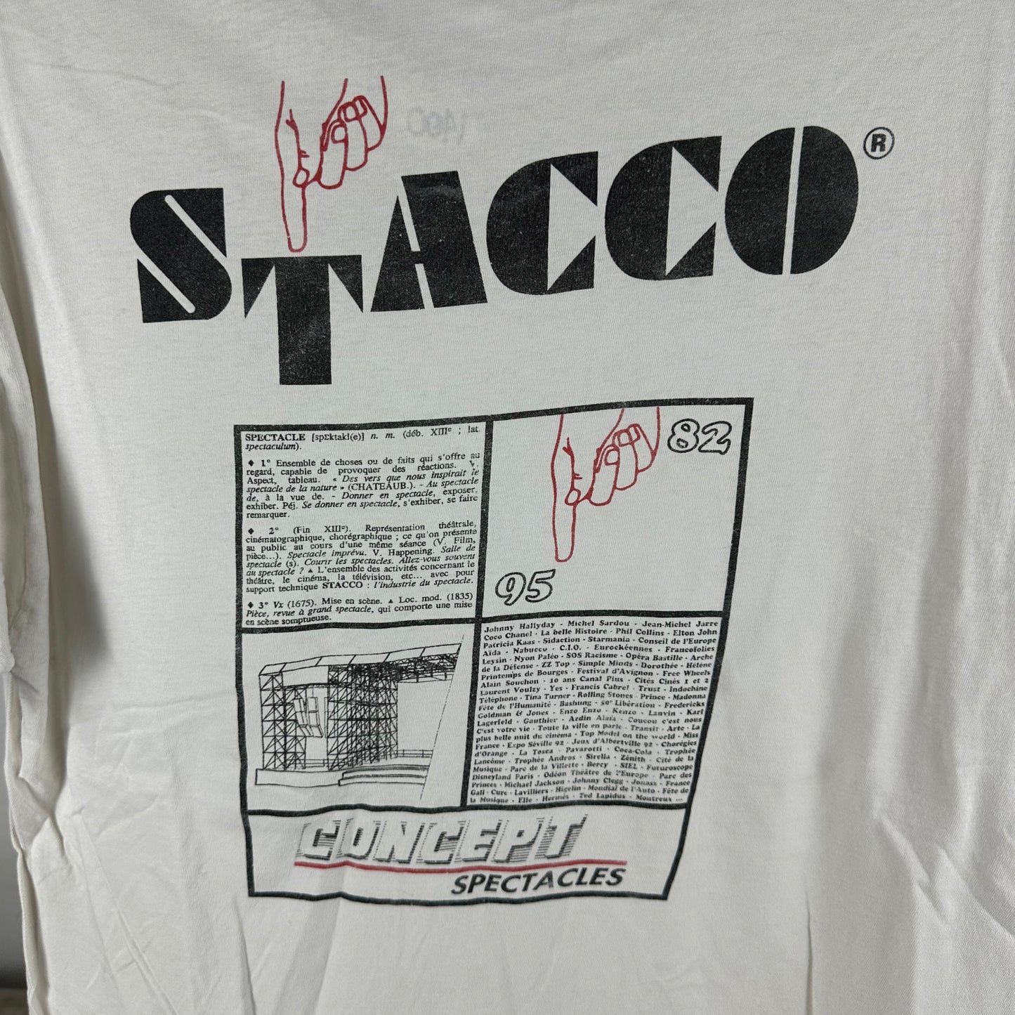 Vintage 1995 Stacco Concept Spectacles Coco Chanel Prince Madonna T-Shirt