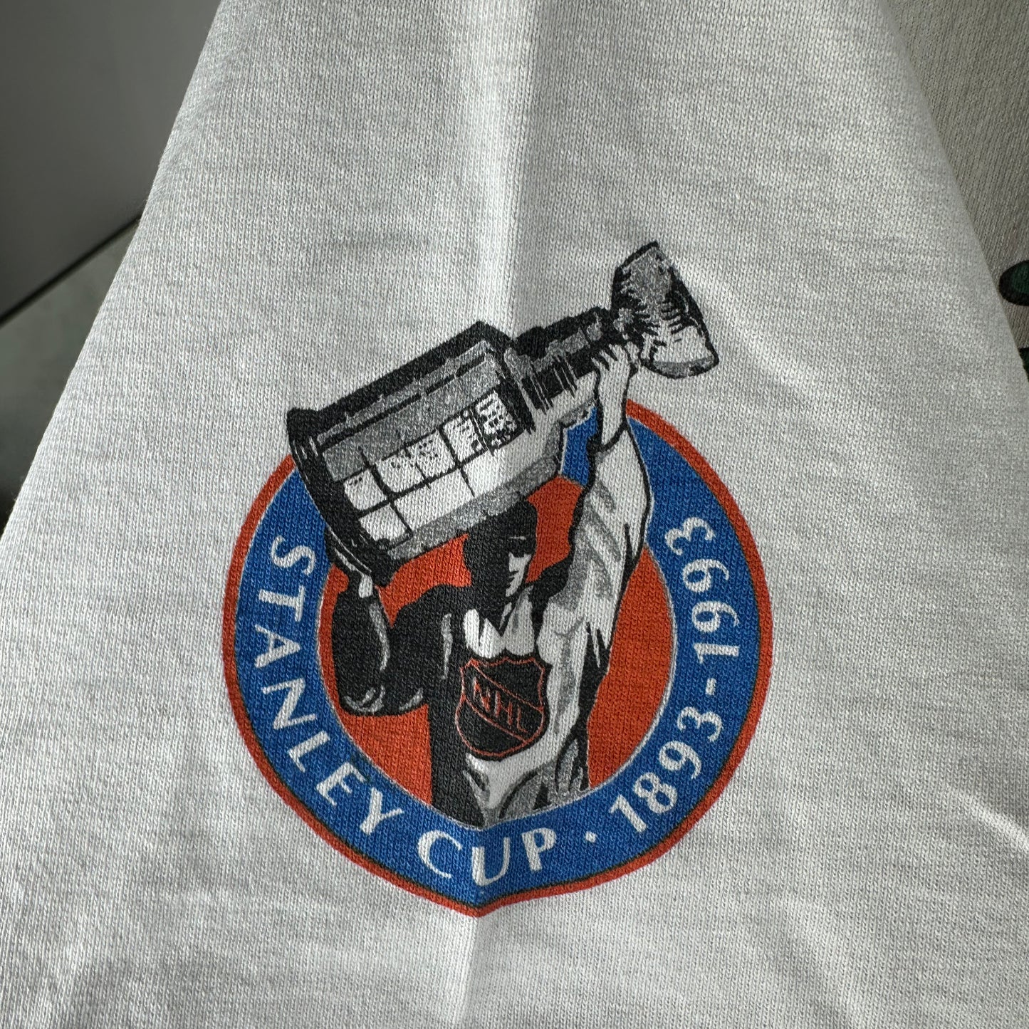 Vintage 1992 Chicago Blackhawks NHL Bulletin Athletic AOP Single Stitch T-Shirt