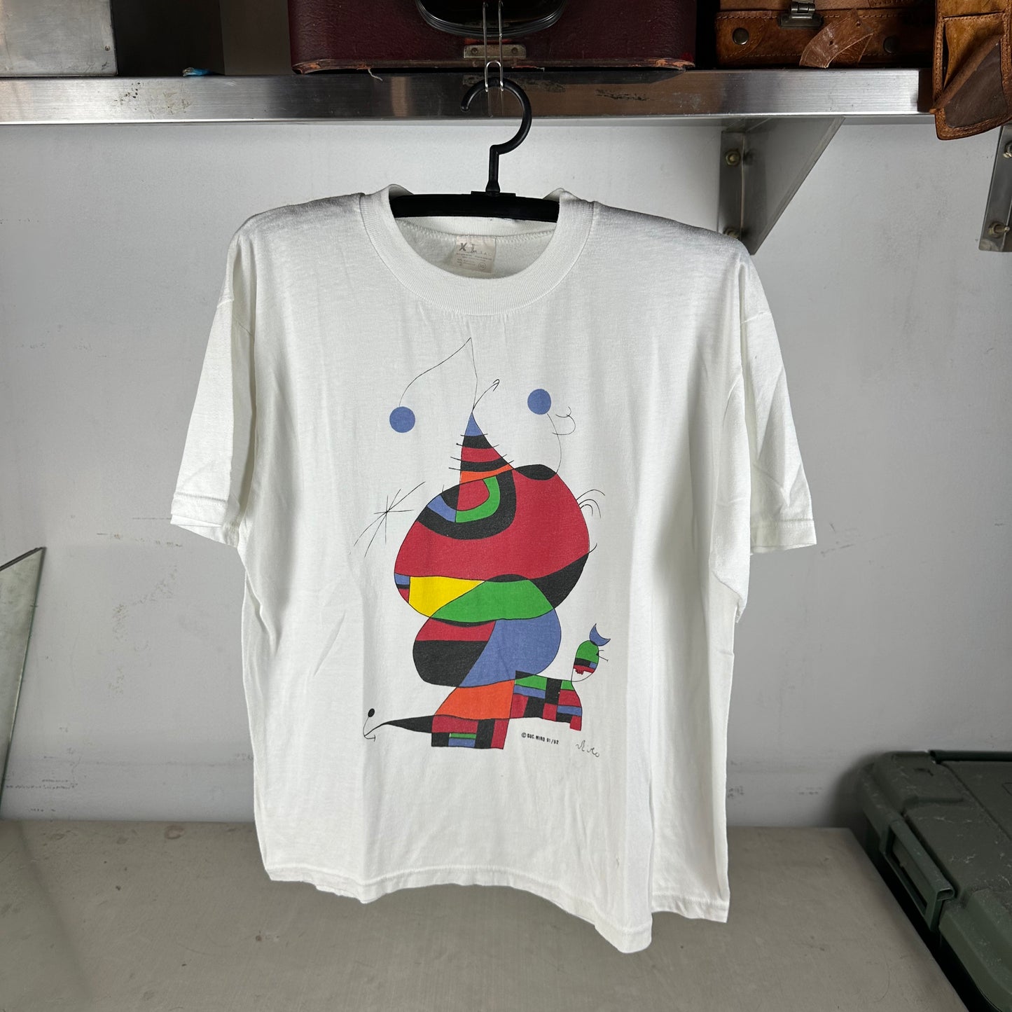 Vintage 1991/92 Joan Miro Abstract Art Graphic T-Shirt