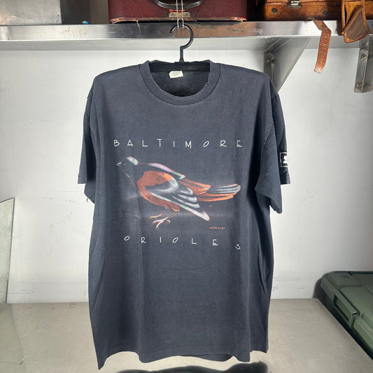 Vintage 90s Baltimore Orioles Baseball MLB Starter Faded Single Stitch T-Shirt