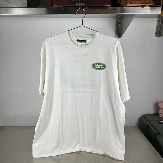 Vintage 90s Land Rover Never Surrender! Winston Churchil Graphic Promo T-shirt