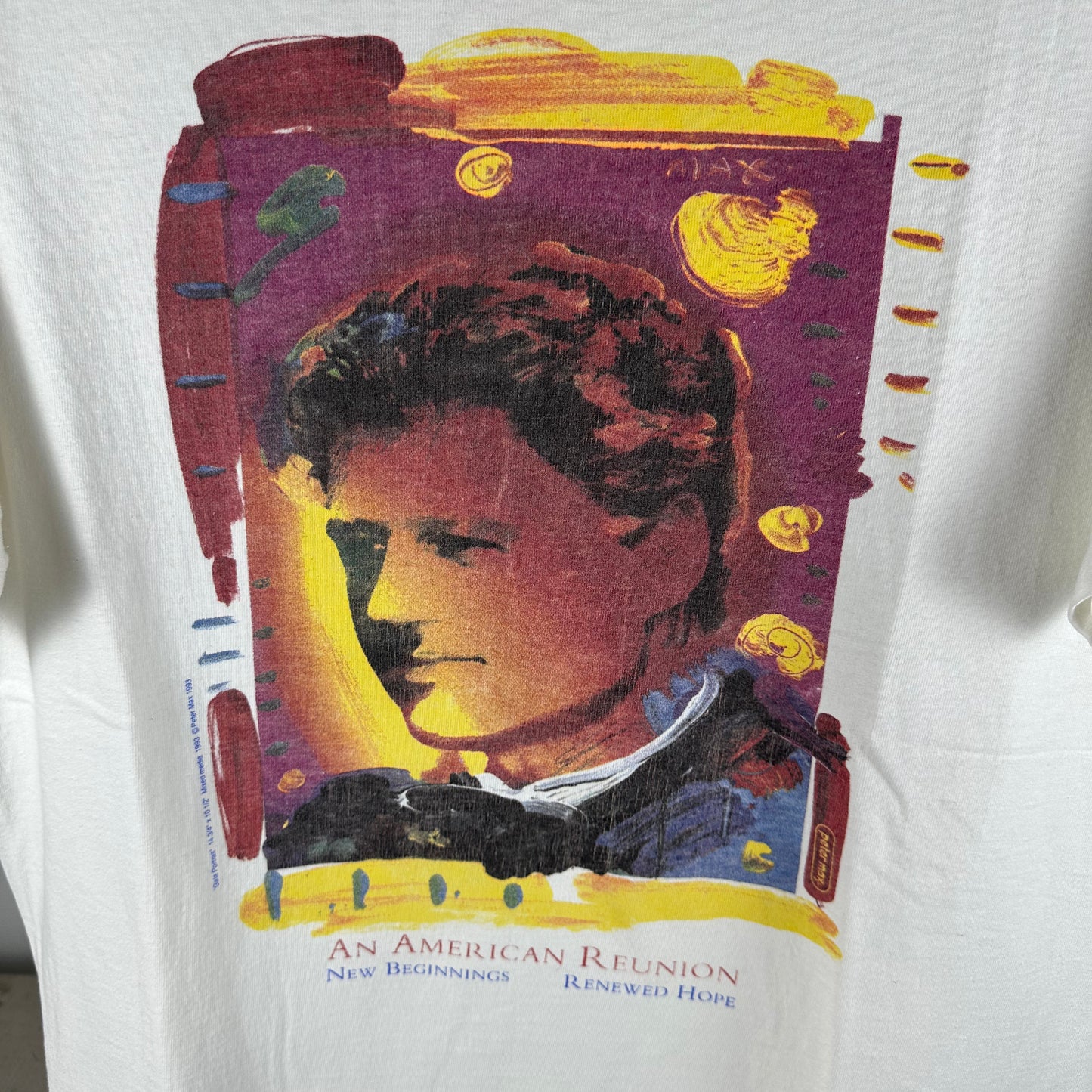Vintage 1993 Peter Max An American Reunion Single Stitch T-Shirt