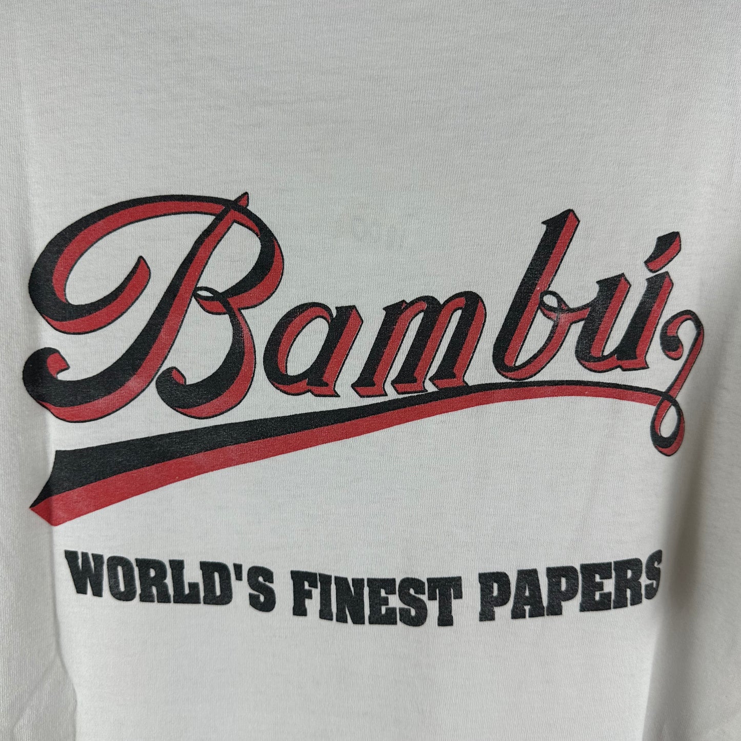 Vintage 90s Bambu Rolling Paper World's Finest Papers Promo Single Stitch T-Shirt