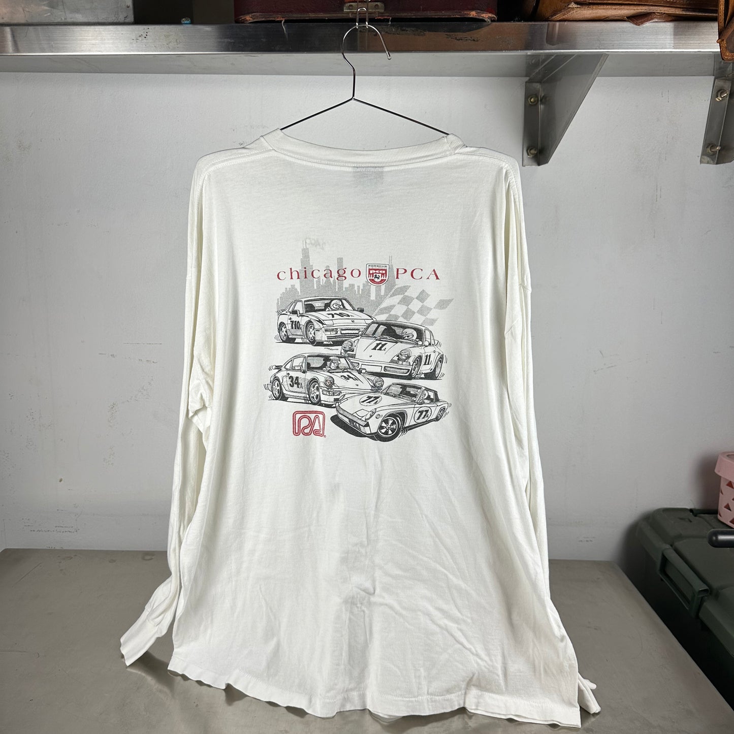 Vintage 1994 Porsche Club of America PCA Graphic Single Stitch T-shirt