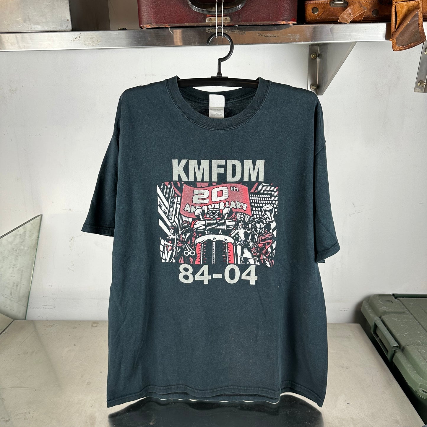 Vintage 2004 KMFDM 20th Anniversary Tour Concert T-Shirt
