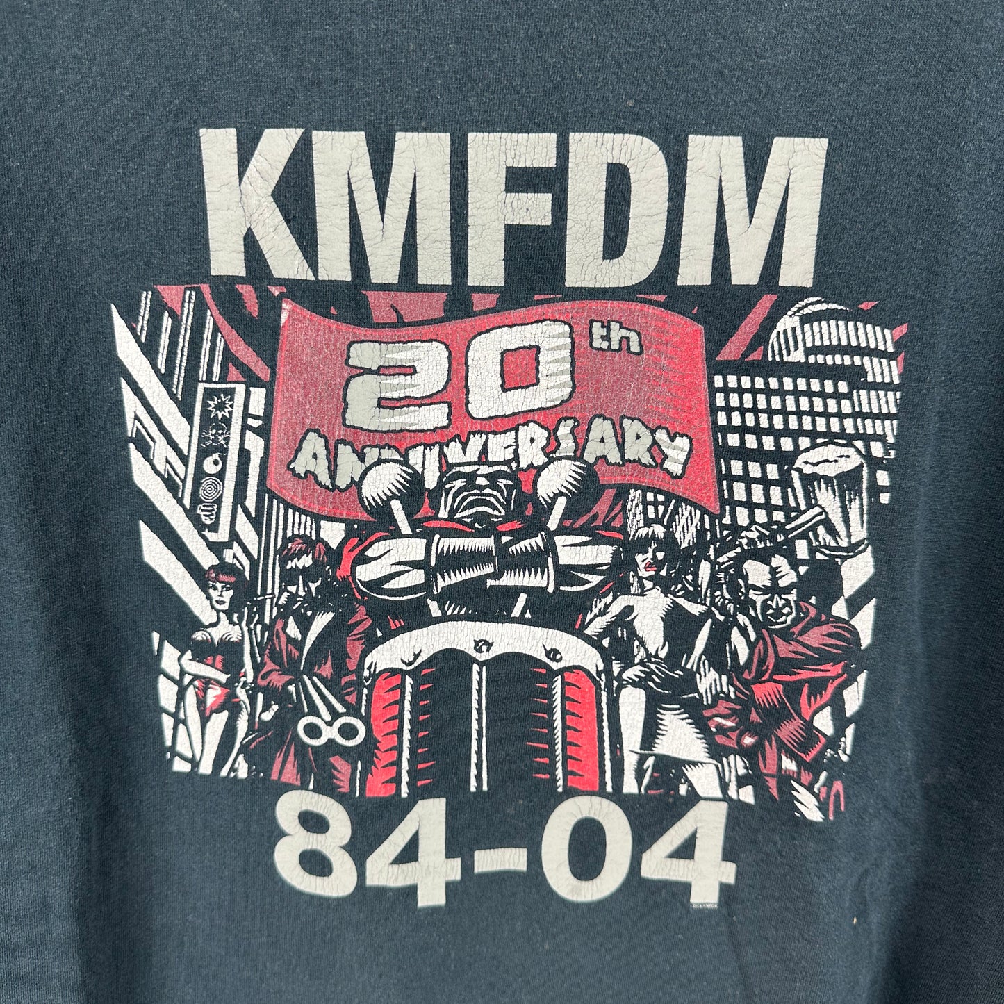 Vintage 2004 KMFDM 20th Anniversary Tour Concert T-Shirt