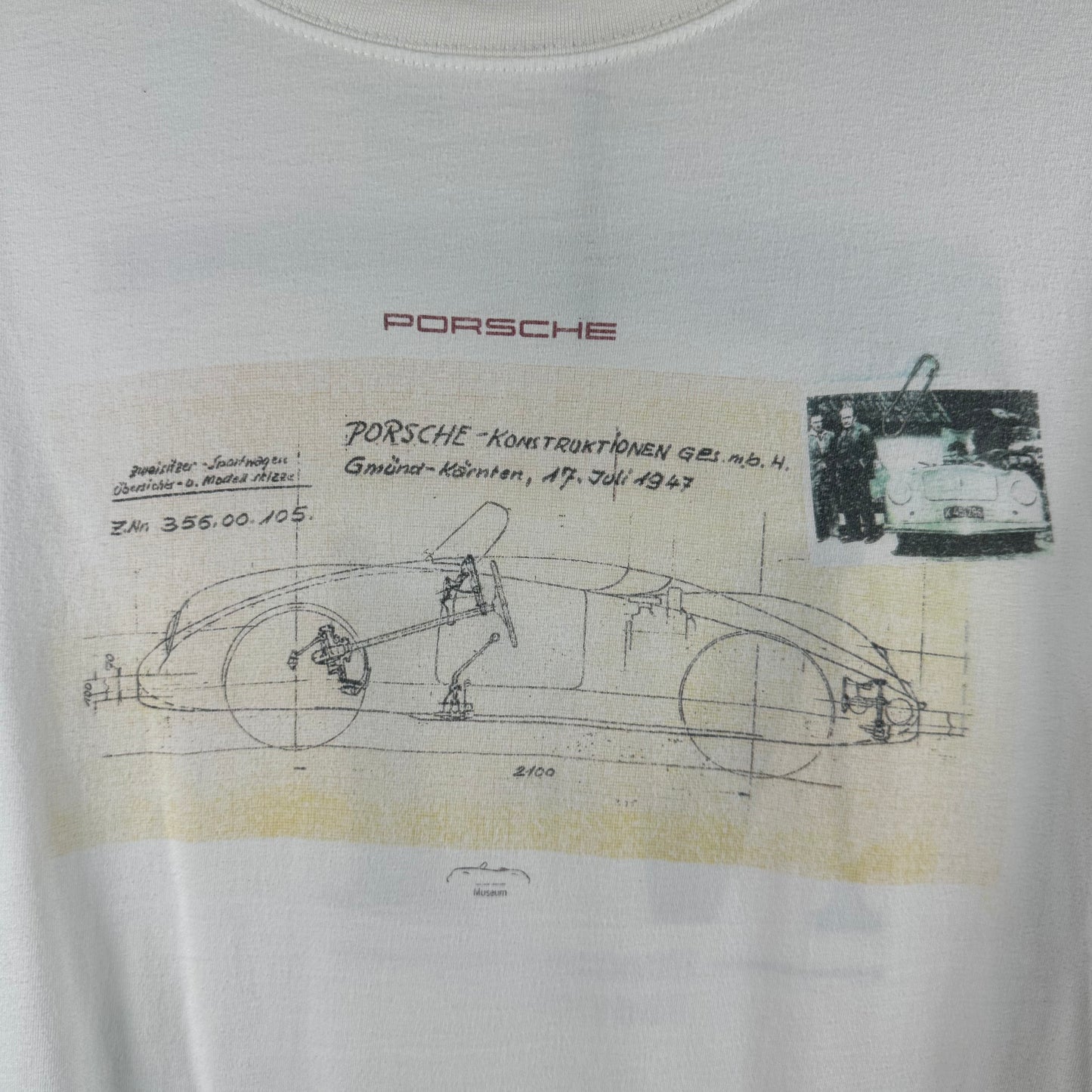 Vintage Porsche 356 Speedster Museum Graphic T-shirt