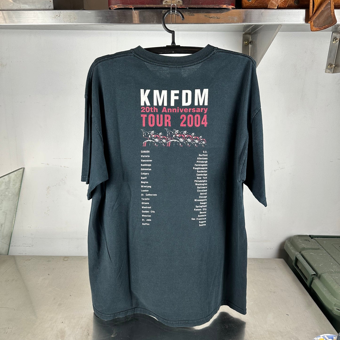 Vintage 2004 KMFDM 20th Anniversary Tour Concert T-Shirt