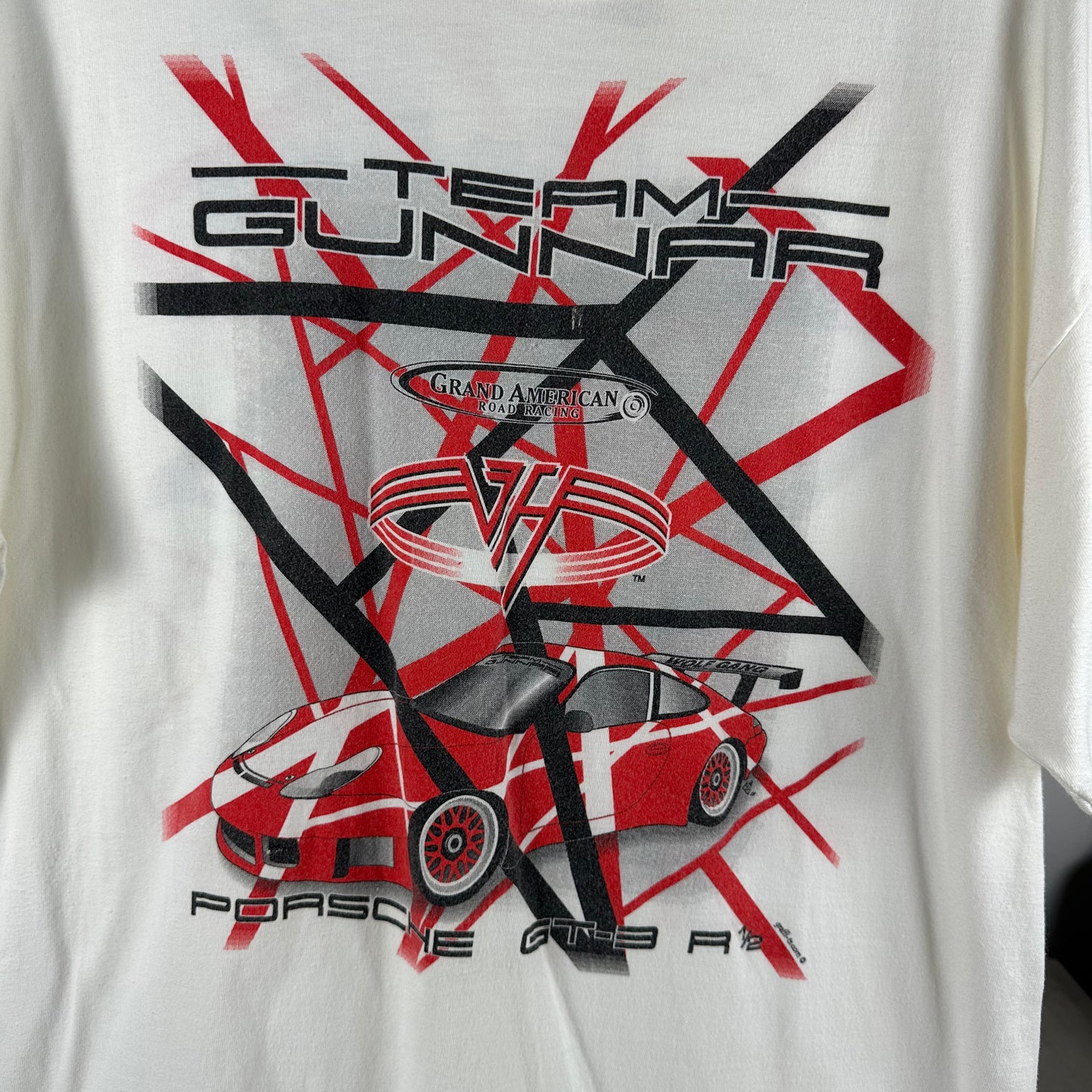 Vintage 2001 Porsche 911 GT3 Team Gunnar Race Car Graphic T-shirt