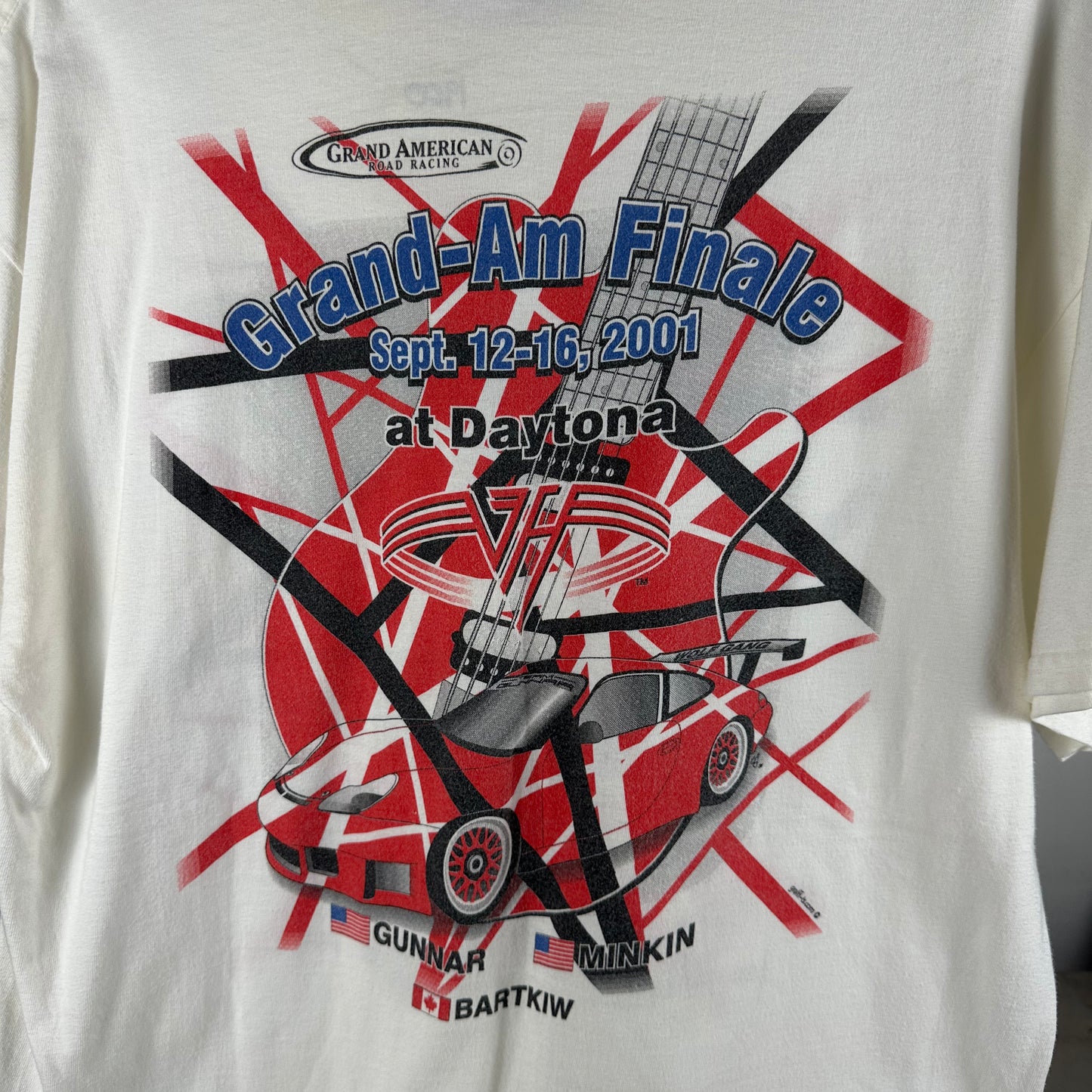 Vintage 2001 Porsche 911 GT3 Team Gunnar Race Car Graphic T-shirt