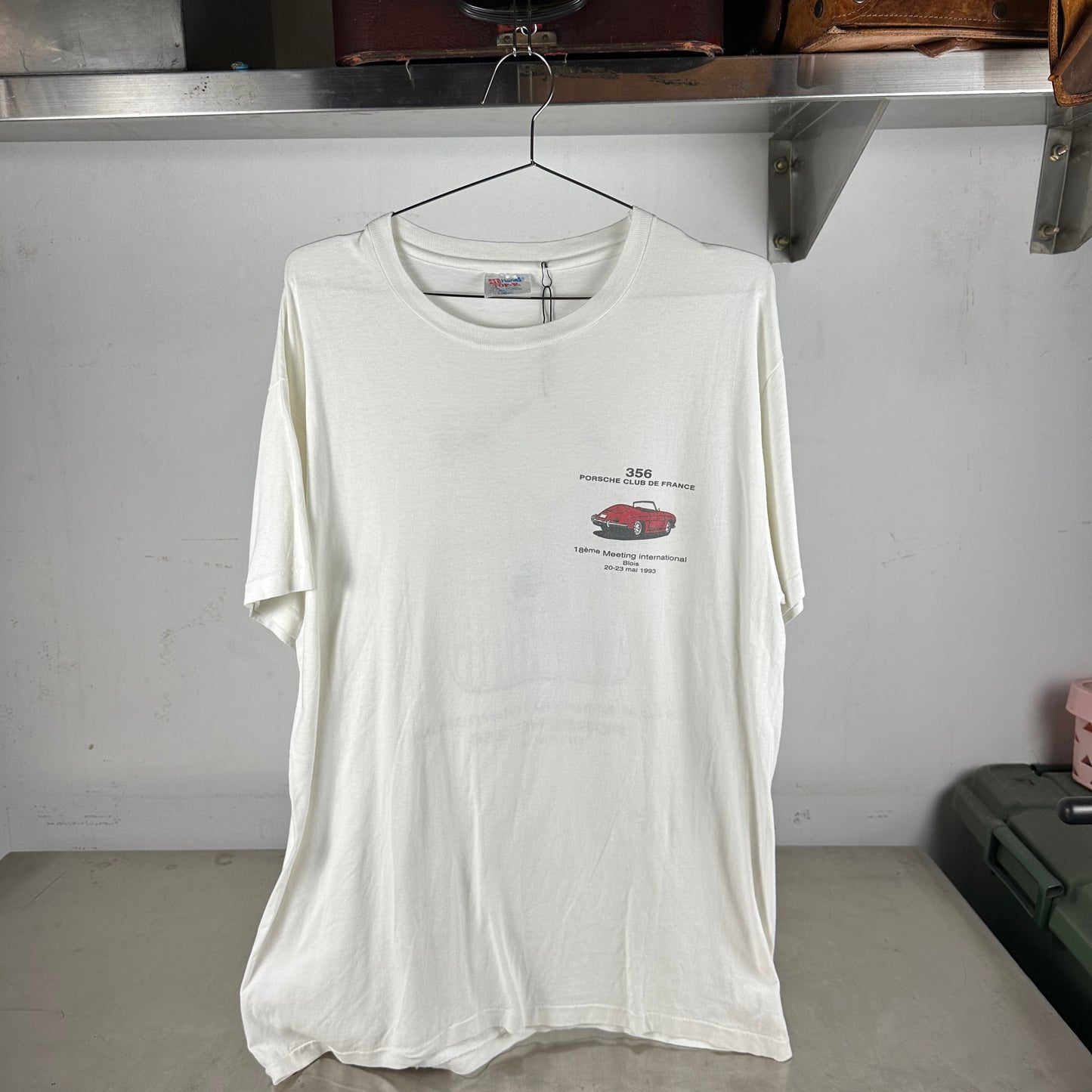 Vintage 1993 Porsche 356 Club de France Single Stitch T-shirt