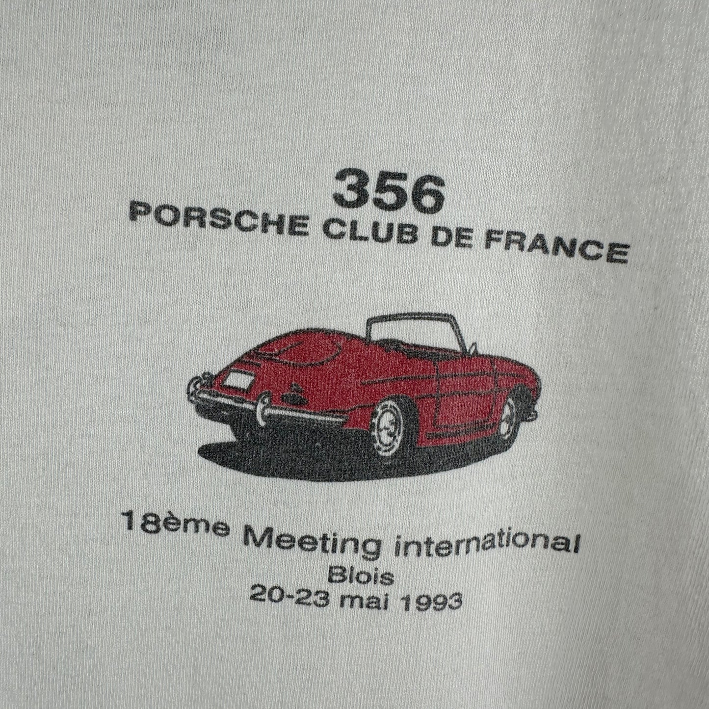 Vintage 1993 Porsche 356 Club de France Single Stitch T-shirt