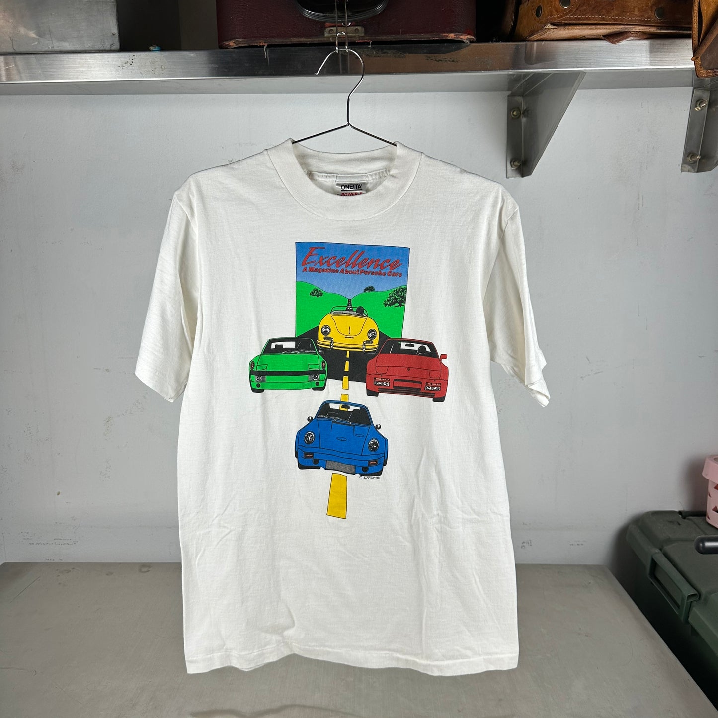 Vintage 90s Porsche Excellence A Magazine About Porsche Cars Single Stitch T-shirt