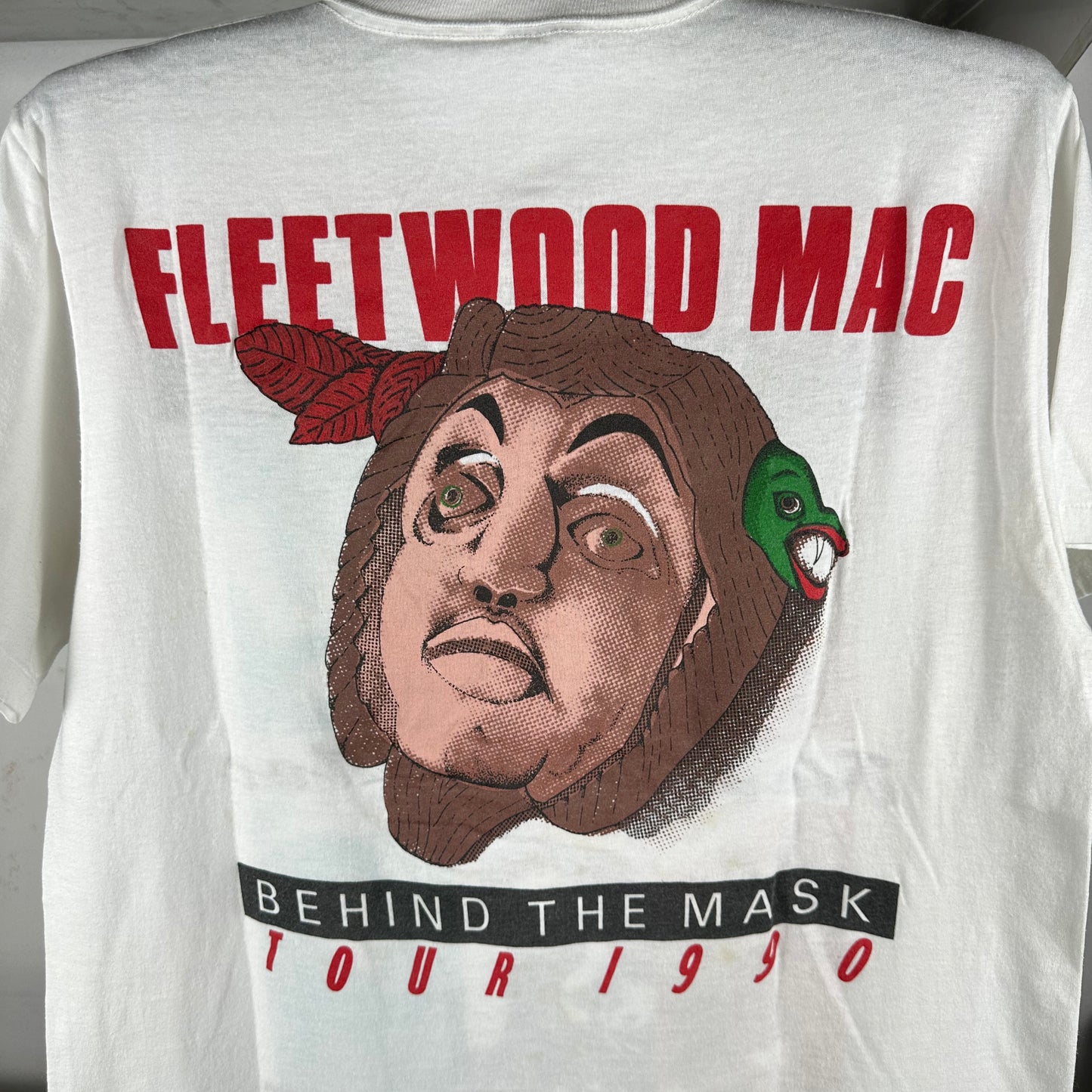 Vintage 1990 Fleetwood Mac Behind the Mask Tour Concert T-Shirt