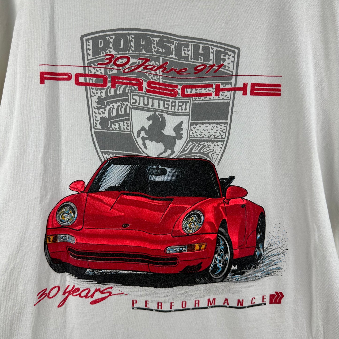 Vintage 90s Porsche 911 Car Graphic T-shirt