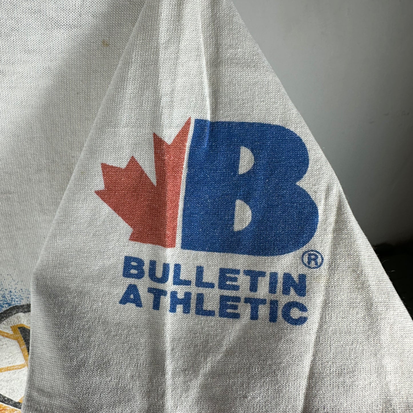 Vintage 1993 Boston Bruins Bulletin Athletic NHL AOP Single Stitch T-Shirt