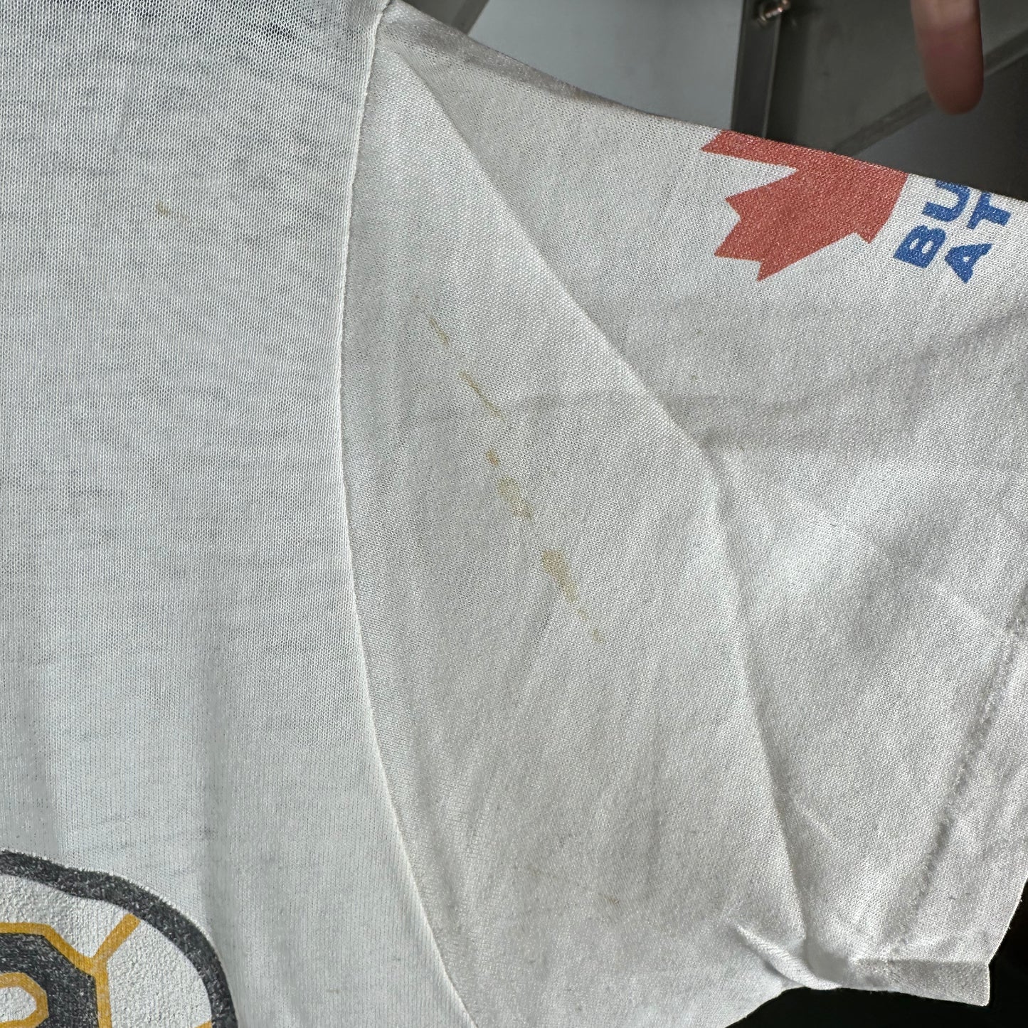 Vintage 1993 Boston Bruins Bulletin Athletic NHL AOP Single Stitch T-Shirt