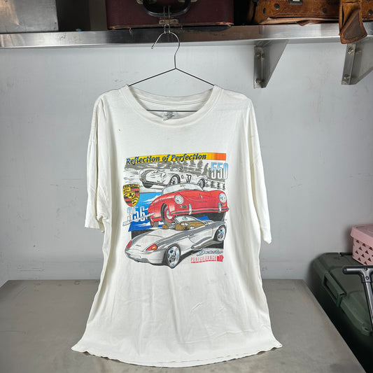 Vintage 90s Porsche Reflection of Perfection 550 356 Speedster Boxster Graphic T-shirt
