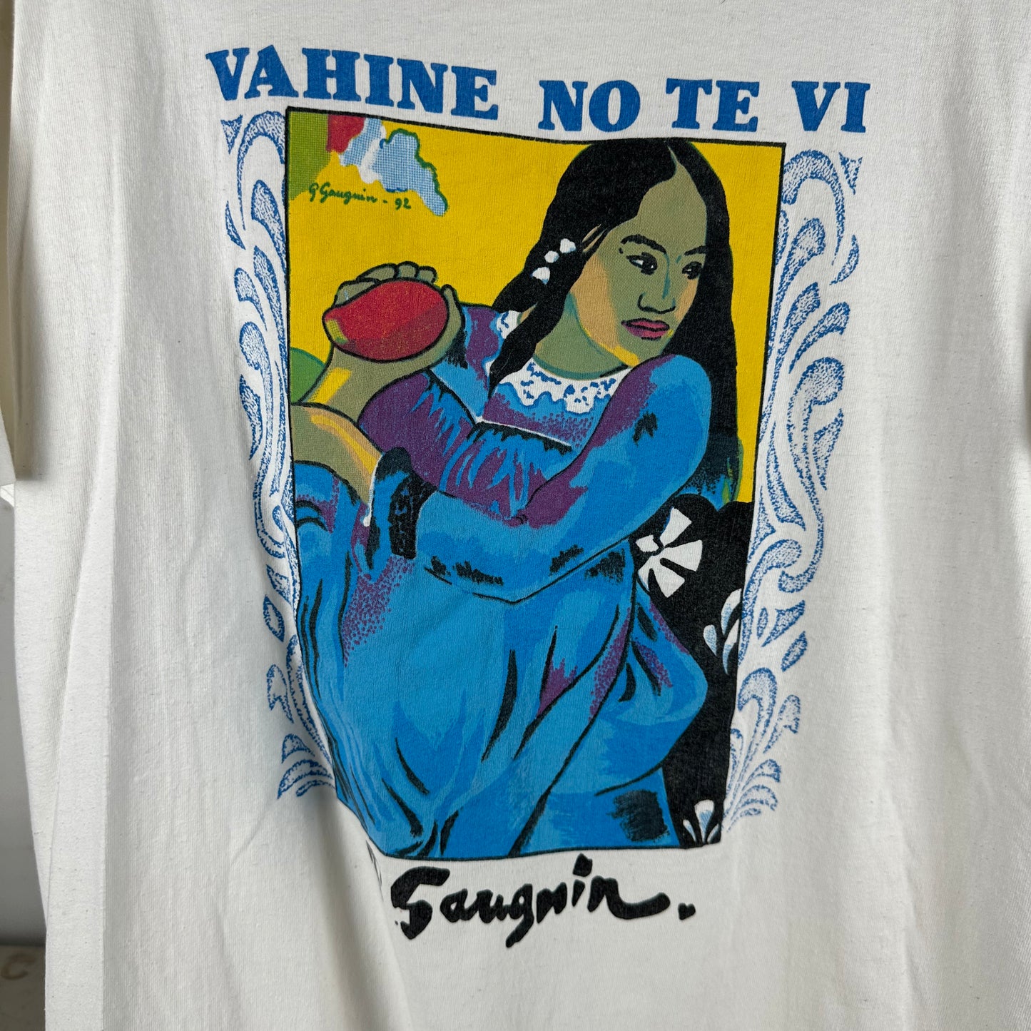 Vintage 80s Paul Gauguin Vahine No Te Vi Art T-Shirt