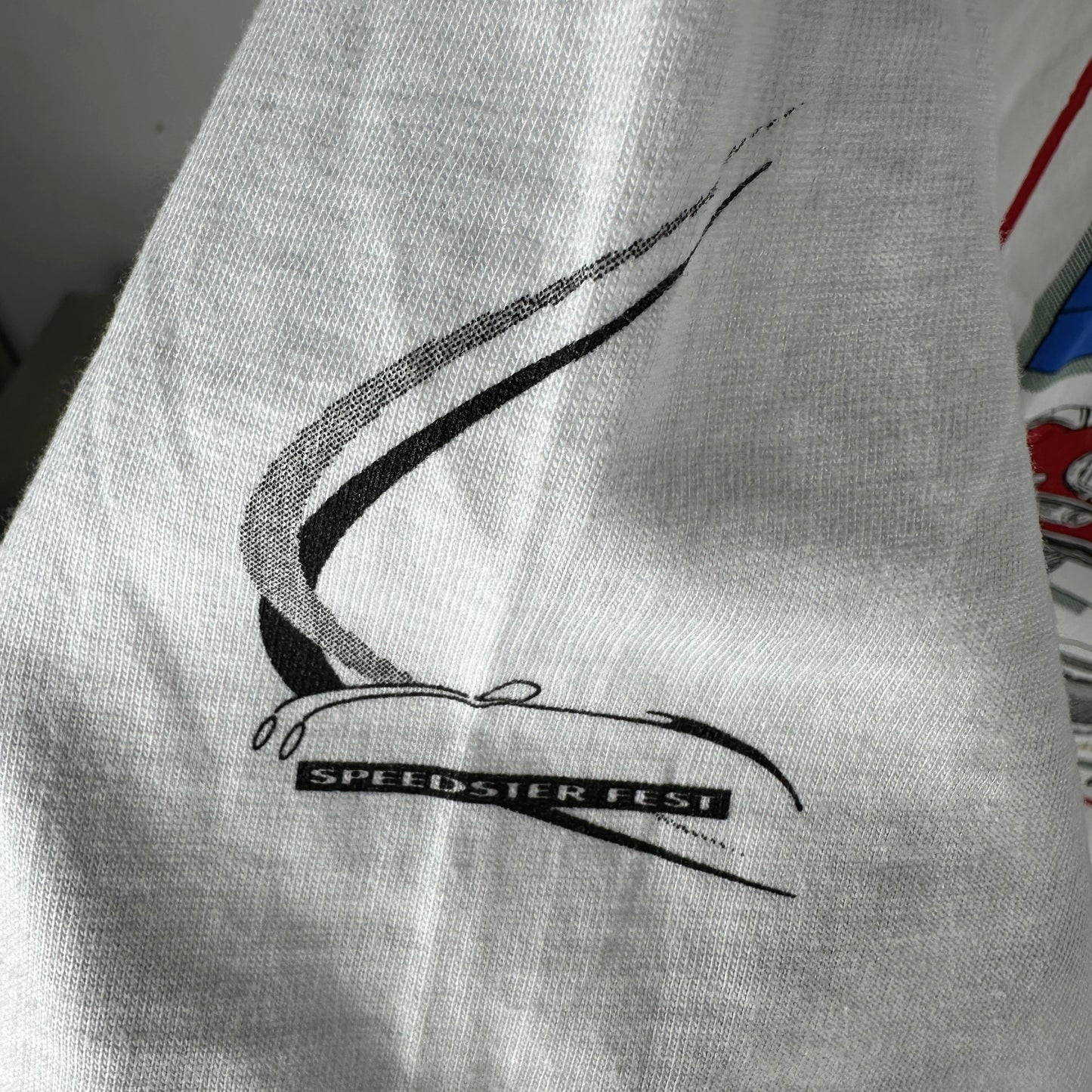 Vintage 1994 Porsche 356 Speedster Artwork Graphic Single Stitch T-shirt