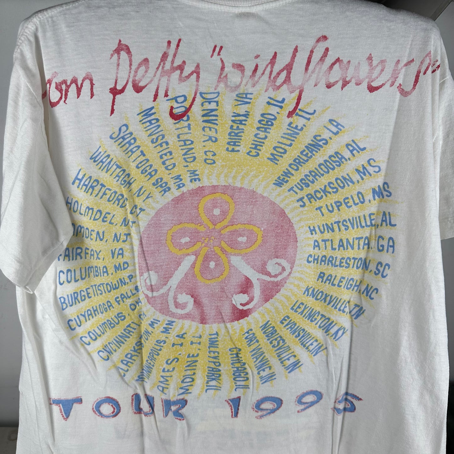 Vintage 1995 Tom Petty Wildflowers Tour Concert Single Stitch T-Shirt