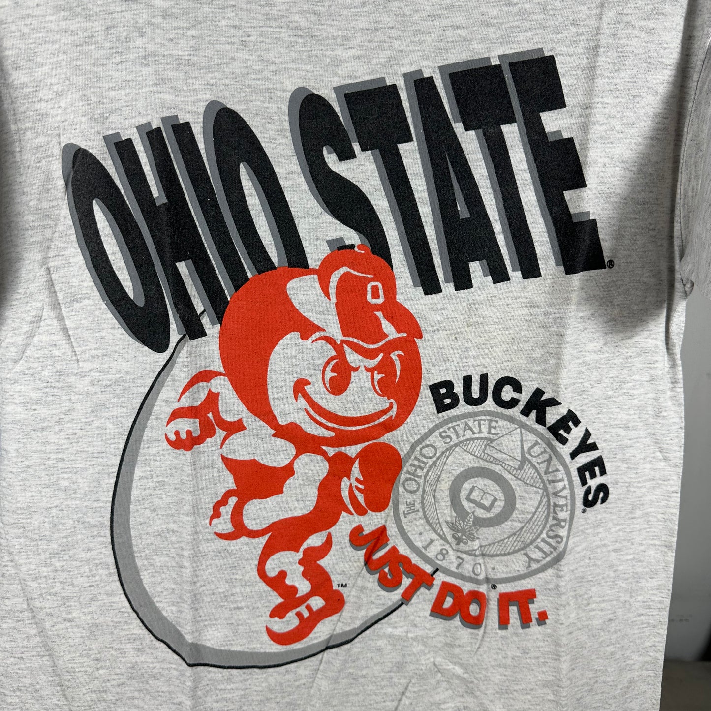 Vintage 90s Nike Ohio State Buckeyes Just Do It NCAA Single Stitch T-Shirt