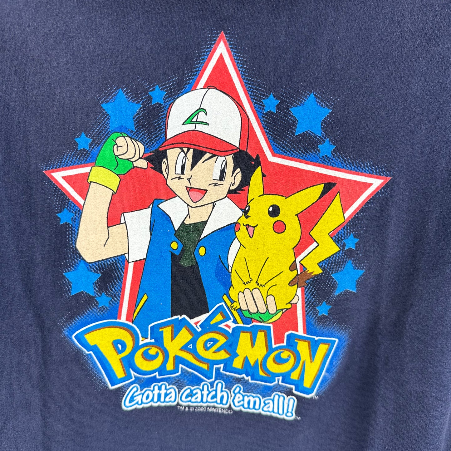Vintage 2000 Nintendo Pokemon Gotta Catch Em All Promo T-Shirt