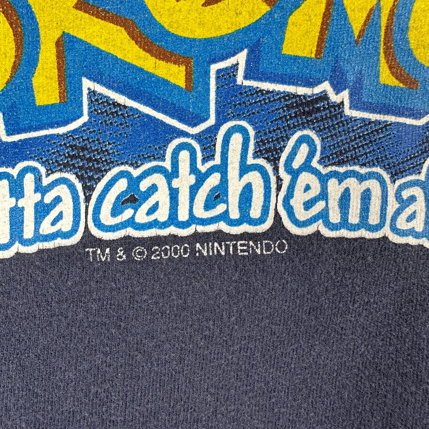 Vintage 2000 Nintendo Pokemon Gotta Catch Em All Promo T-Shirt