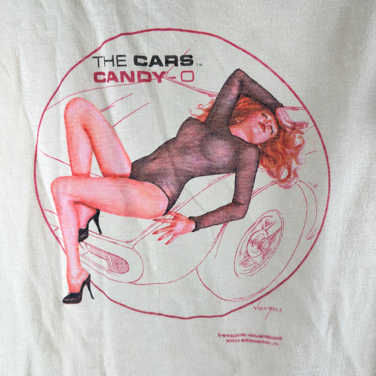 Vintage 1979 The Cars Candy-O Rock Band Single Stitch T-shirt