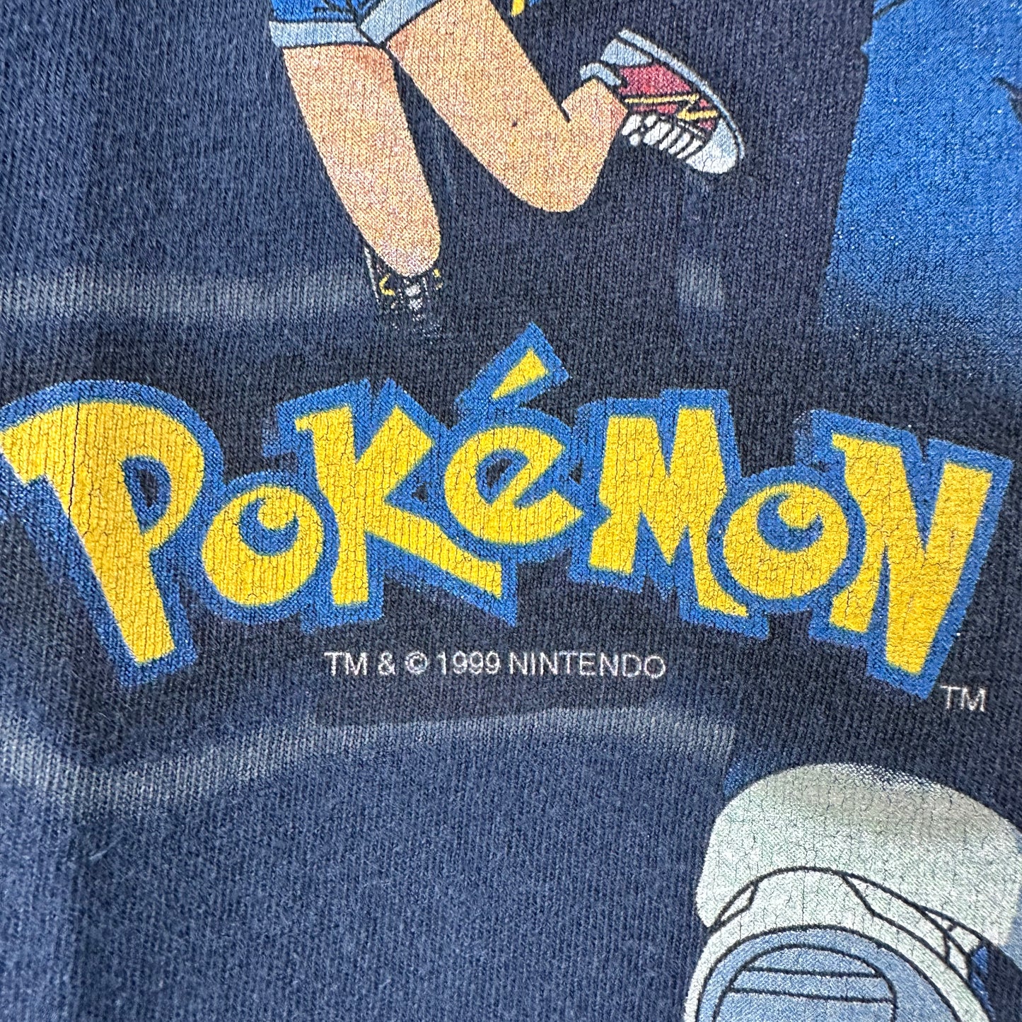Vintage 1999 Nintendo Pokemon Defend from Evil Promo T-Shirt
