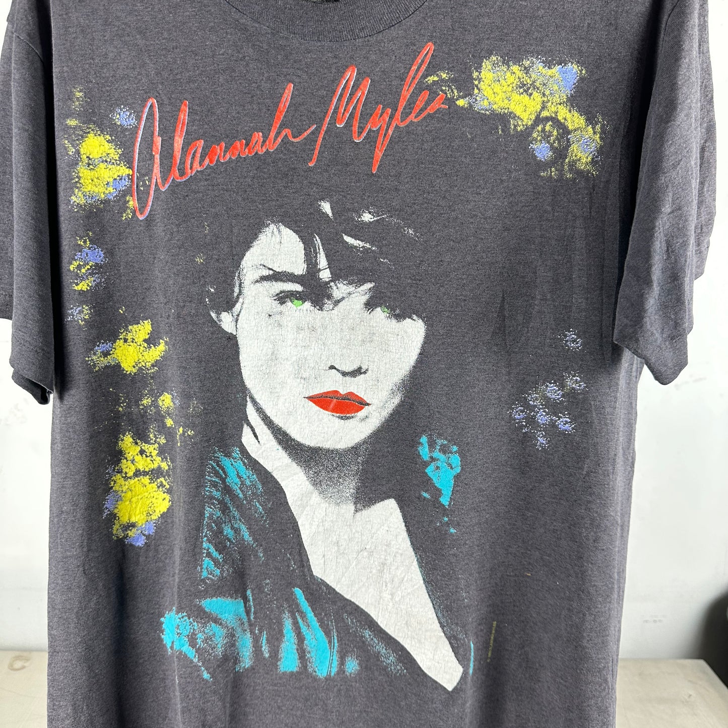 Vintage 1990 Alannah Myles Myles From Nowhere Tour Single Stitch Faded T-shirt