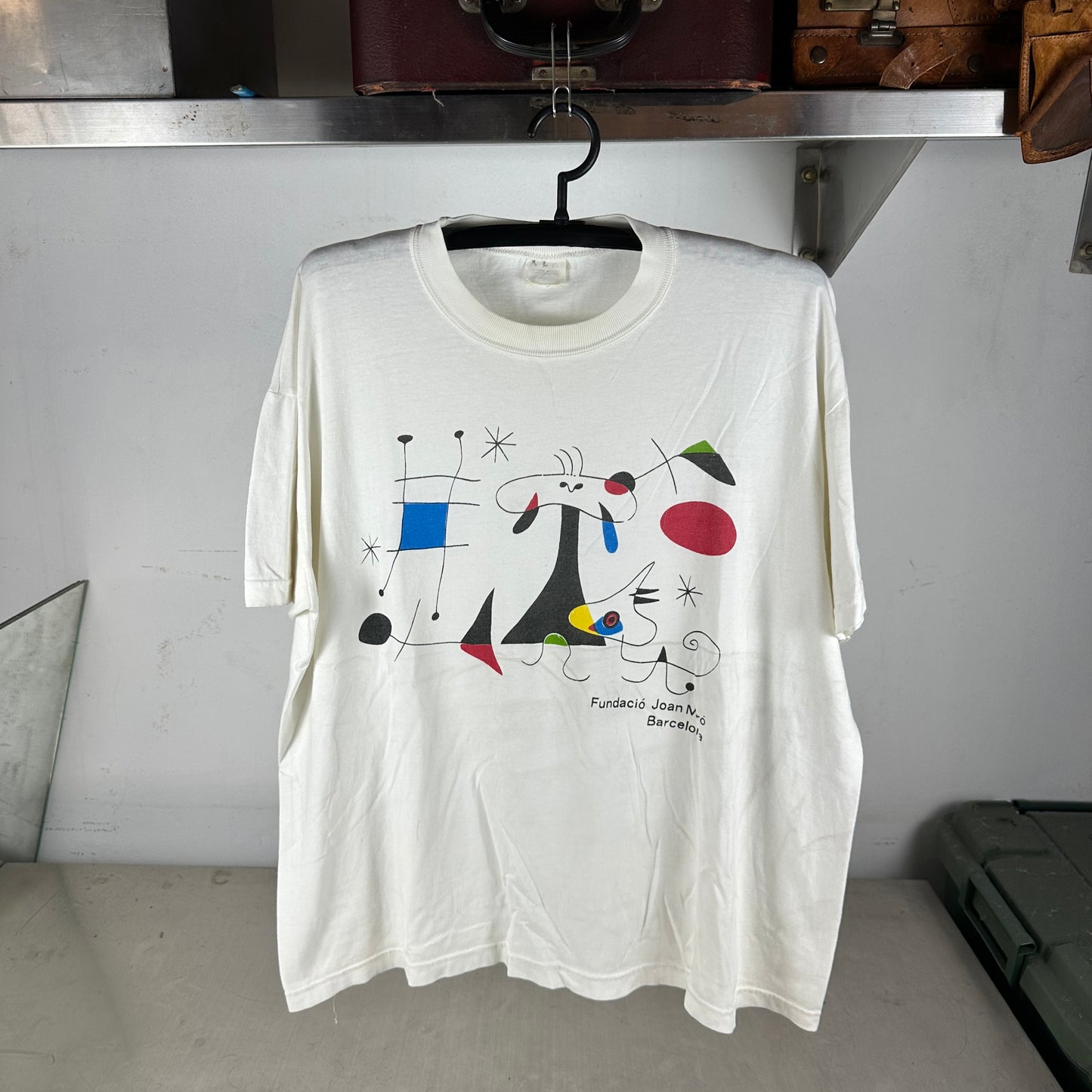 Vintage 90s Joan Miro Abstract Art Graphic T-Shirt