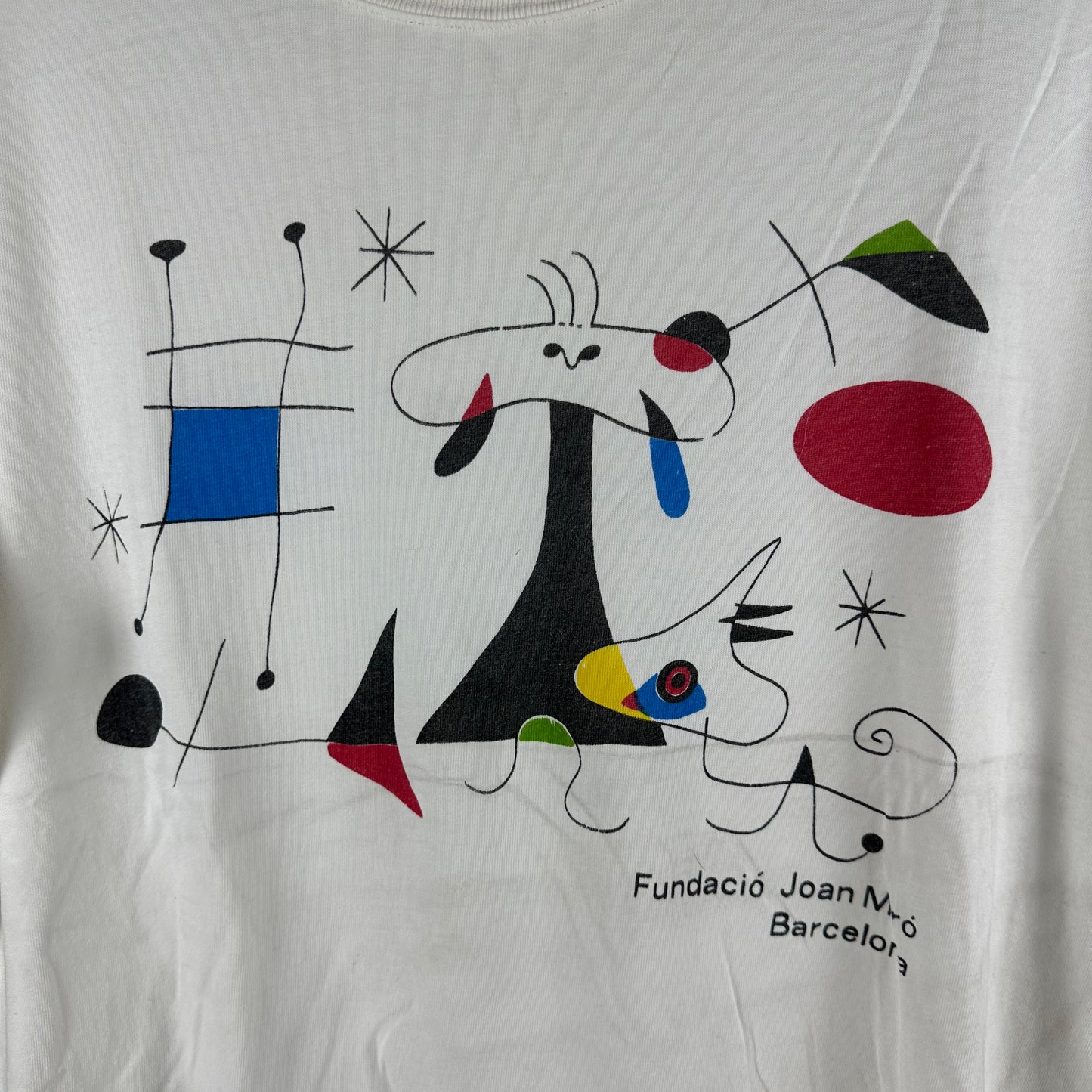 Vintage 90s Joan Miro Abstract Art Graphic T-Shirt