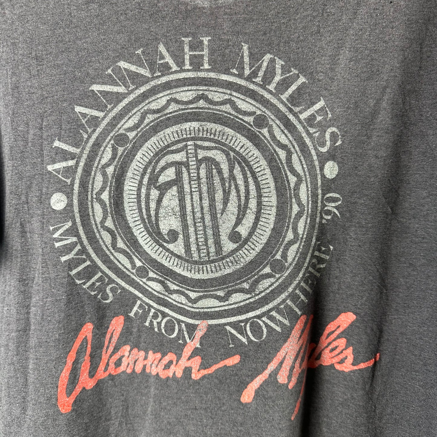 Vintage 1990 Alannah Myles Myles From Nowhere Tour Single Stitch Faded T-shirt