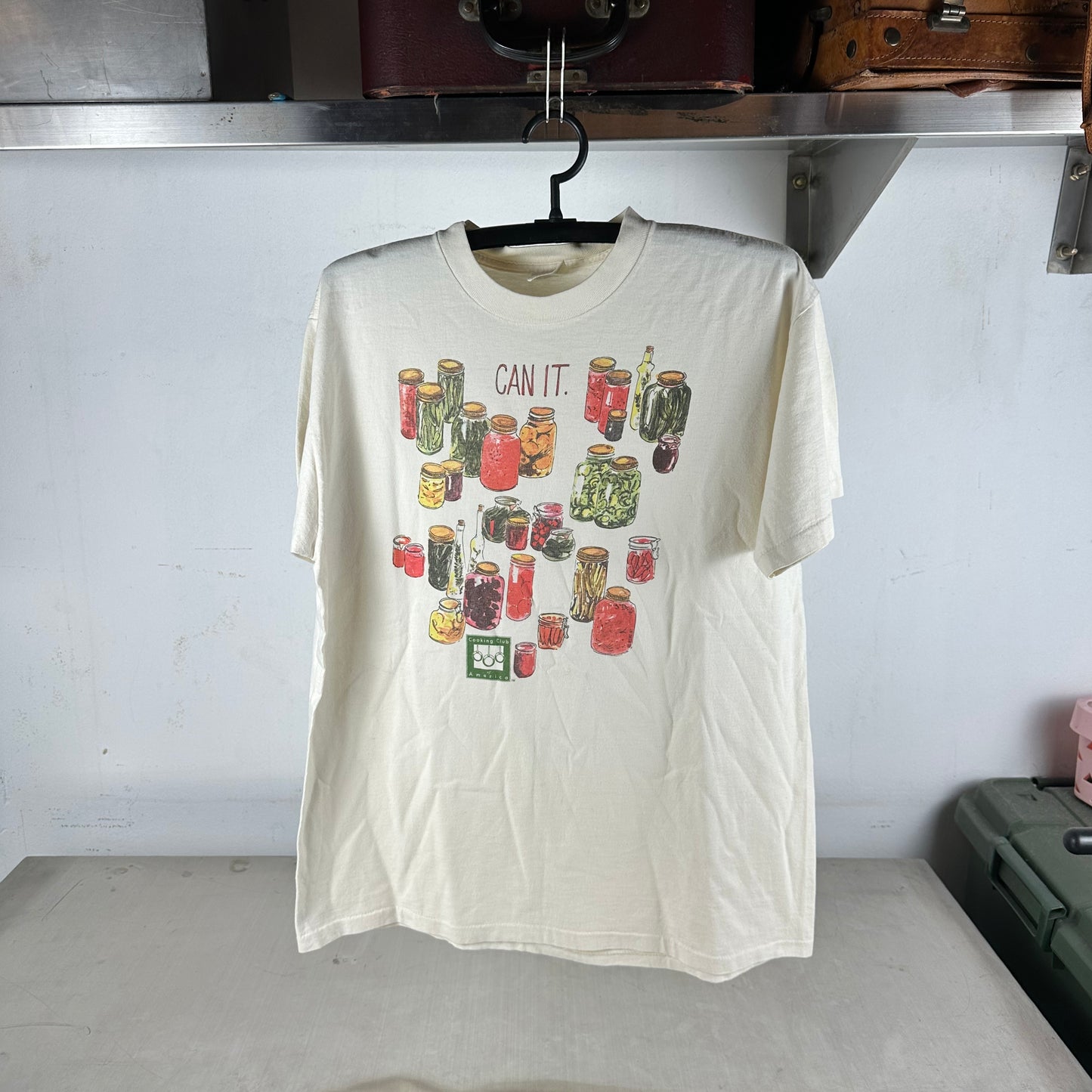 Vintage 90s Can It Cooking Club of America Graphic Single Stitch T-shirt