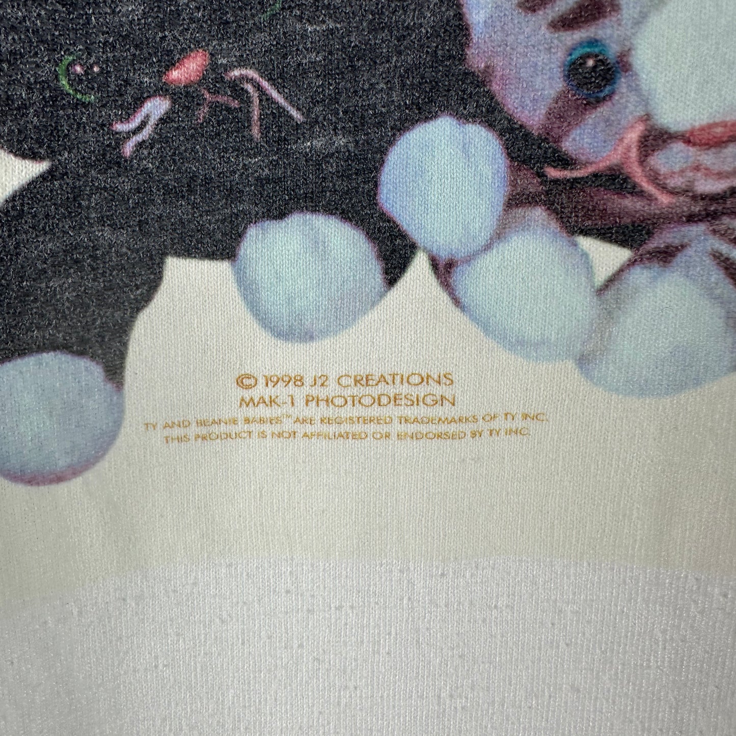 Vintage 1998 Ty And Beanie Babies Purfect Little Beanies Graphic T-shirt