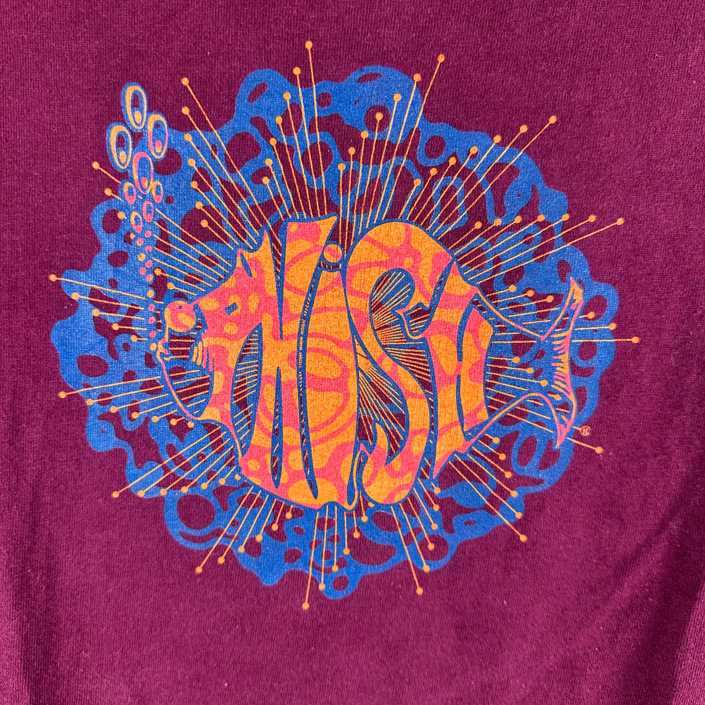 Vintage 90s Phish Rock Band Tour Concert Graphic T-shirt